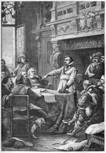 přísaha Jeana Guitona (1585 -1654) zapůjčená hotelu de Ville 2. května od French School