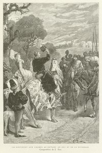 vyšli do polí před vévodou a vévodkyní od French School