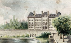 pohled na hrad Meudon (Seine a Oise). od French School