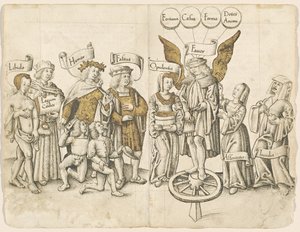 Dialog o lidské přízni (recto) [fol. 15 verso / 16 recto] od French early 16th Century