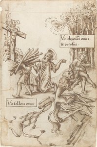 "Pomozte tomu, kdo bere své břemeno, ne tomu, kdo je pokládá" [fol. 31 recto] od French early 16th Century