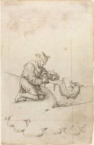 "Vážeš delfína za ocas" [fol. 17 recto] od French early 16th Century
