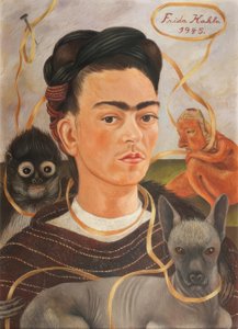 Autorretrato s changuito od Frida Kahlo