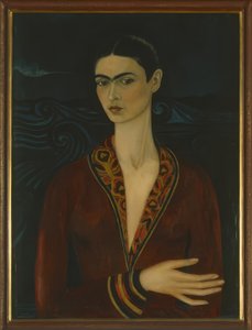 Self-Portrait v sametových šatech od Frida Kahlo