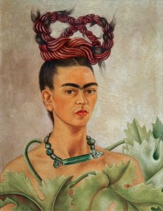 Autoportrét s talířem od Frida Kahlo