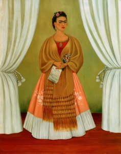 Autoportrét věnovaný Leonu Trockému od Frida Kahlo