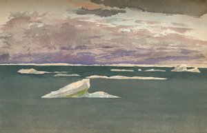 Off the Edge of the Ice – Gathering Storm, 14. září 1893, 1897 od Fridtjof Nansen