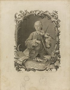 Leopold Mozart. Frontispis pokusu o důkladného učitele houslí, 1756 od Friedrich
