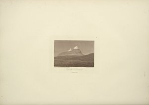 Pohled na Corazon, kreslil Gmelin, ryl Arnold, ilustrace z „Pohledy na Kordillery a památníky domorodých národů Ameriky“ od Alexandra von Humboldta a Aime Bonpland