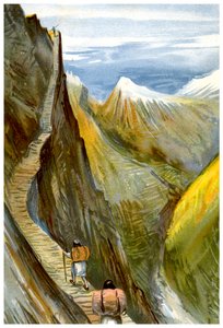Trať Nerpani, Tibet, 1898. od Friedrich Arnold Brockhaus