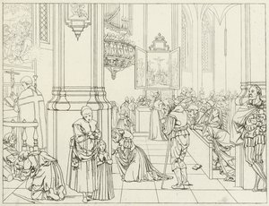 Ilustrace ke Goethově Faustovi (rytina) od Friedrich August Moritz Retzsch