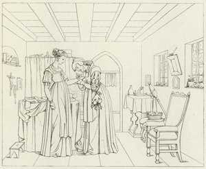 Ilustrace k filmu Goethes Faust od Friedrich August Moritz Retzsch