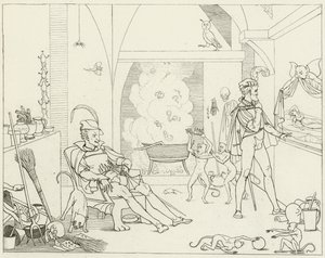 Ilustrace k filmu Goethes Faust od Friedrich August Moritz Retzsch