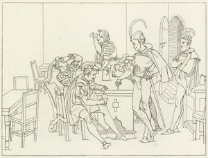Ilustrace k filmu Goethes Faust od Friedrich August Moritz Retzsch