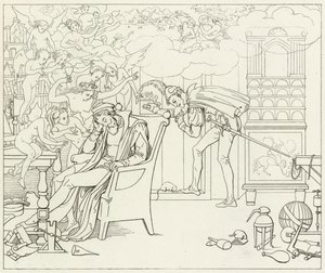 Ilustrace k filmu Goethes Faust od Friedrich August Moritz Retzsch