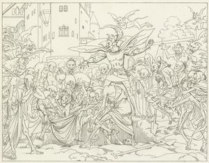 Ilustrace k filmu Goethes Faust od Friedrich August Moritz Retzsch