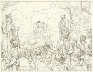 Ilustrace k filmu Goethes Faust od Friedrich August Moritz Retzsch