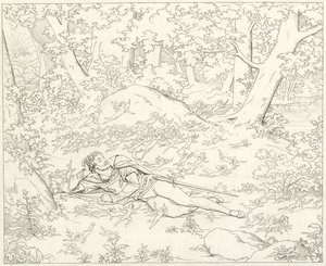 Ilustrace k filmu Goethes Faust od Friedrich August Moritz Retzsch