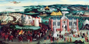 Setkání na poli Zlatého plátna, 7. června 1520, po Hansi Holbeinovi starším (14605-1524)