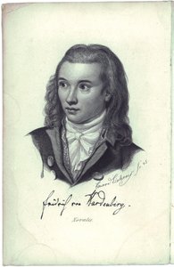 Portrét básníka Novalise 1772-1801, 1845 od Friedrich Eduard Eichens