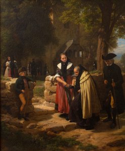 Před kostelem. od Friedrich Eduard Meyerheim