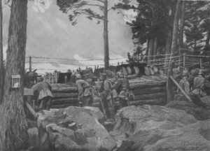 1. světová válka: Němečtí vojáci bojující ve Vogézách od Friedrich Fennel