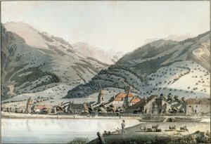 Město Villeneuve od Friedrich Georg Wexelberg