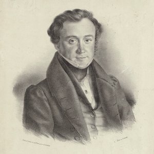 Portrét skladatele Johanna Wenzel Kalliwoda 1801-1866. od Friedrich Gustav Schlick