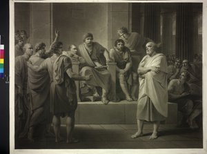 Sokrates před soudci od Friedrich Heinrich Fuger