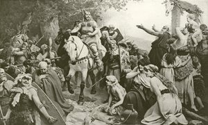 Hermannův triumf nad Římany (hlubotisk)