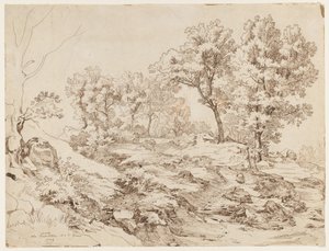 La Serpentara poblíž Olevano, 1829. od Friedrich Preller