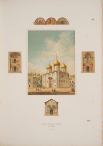 Katedrála Dormition v moskevském Kremlu, 1850 od Friedrich Richter