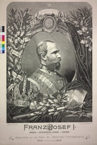Rakouský císař František Josef I. od Friedrich Wilhelm Bader