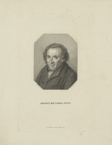 Portrét Mojžíše Mendelssohna 1729-1786, 1818.
