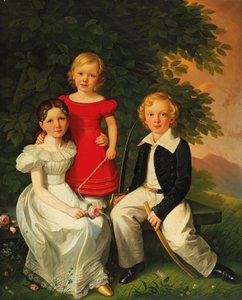 Sourozenci z kupecké rodiny Rohde v Berlíně od Friedrich Wilhelm Herdt