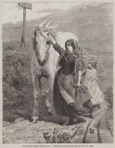Vyzvednutí domu Old Mare od Friedrich Wilhelm Keyl