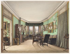 Pokoj na zámku Buchwald, c. 1843