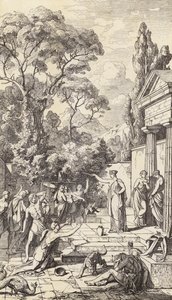 Circe kouzlí (rytina) od Friedrich the Elder Preller