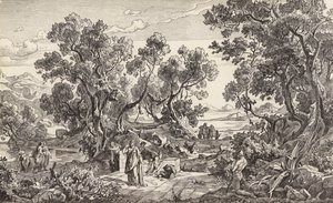 Nausicaa a Odysseus (rytina)