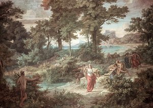 Odysseus a Nausicaa, Scény z Odyssey
