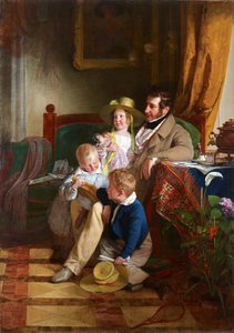 Rudolf von Arthaber a jeho děti Rudolf, Emilie a Gustav