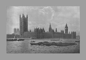 The Houses of Parliament, Londýn, c1900