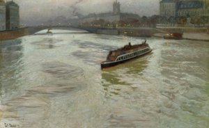 Seina v listopadu od Fritz Thaulow