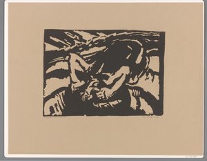 Klečící muž od Frits van den Berghe (signed by artist)