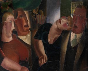 Village Sweethearts (olej na plátně) od Frits van den Berghe