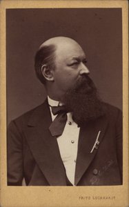 Portrét skladatele Franze von Suppè 1819-1895 , c. 1880.