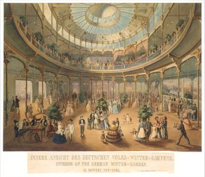 Vnitřní pohled na zimní zahradu německého lidu. Interiér německé zimní zahrady..., 1856. od Fritz Meyer