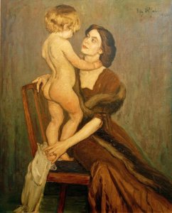 Dáma s dítětem od Fritz Rhein