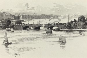 Lombardsbrucke od Fritz Stoltenberg