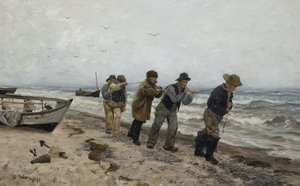 Rybáři vracející se domů, Skagen